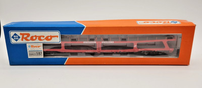 NEW IN BOX ~FACTORY SEALED~ ROCO HO 46462 of the OBB DOUBLE DECK CAR TRANSPORTER