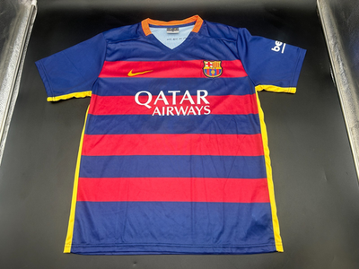 FC Barcelona Neymar Jr. FCB Qatar Airways Jersey Size L | eBay