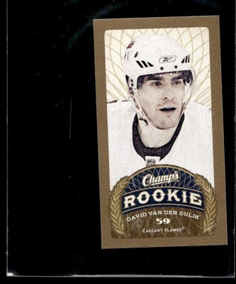 2009-10 Upper Deck Champ's Mini Rookie David Van Der Gulik Rookie Calgary Flames