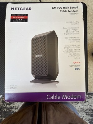 NETGEAR CM700-1AZNAS DOCSIS 3.0 Cable Modem 32x8 for Xfinity by Comcast 1.4gbps