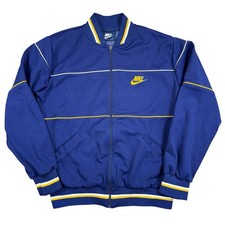 Vintage 80  s Nike Sportswear Retro Soccer Track Jacket Men  s M Embroidered Logo