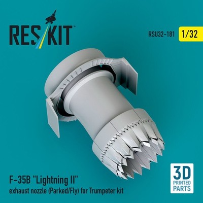 ResKit RSU32-0181 - 1:32 F-35B Lightning II exhaust nozzle (Parked/Fly) for Trum