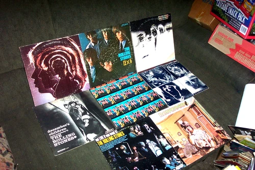 ROLLING STONES 8 LP LOT HOT ROCKS, FAZED COOKIES, 12 x 5, DEC. CHILDREN, REWIND