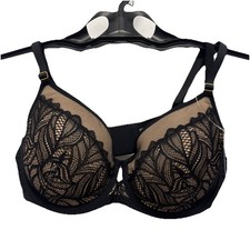 NWT SOMA Size 36D Black Lightest Lift Perfect Coverage Bra Limited Edition Leaf