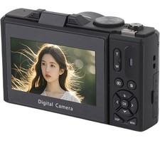Digital Camera with LCD Screen and Control Buttons