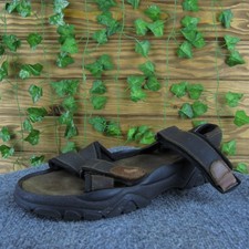 Pacific Crest Men Cannon Beach Ankle Strap Brown Leather Sz 13 Gently Used 2025