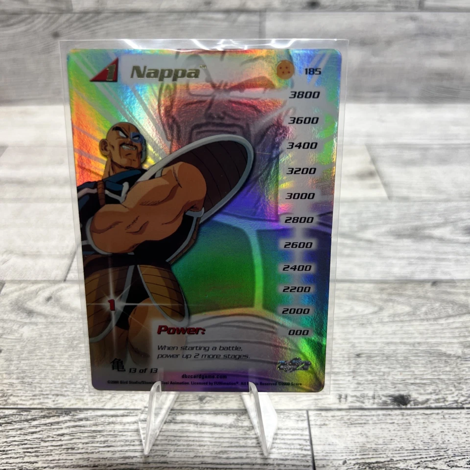 Nappa Saiyan Saga Starter Set Personality Lv1-3 HT DBZ CCG TCG Score Cards Card - Image 2 of 4
