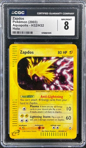 Zapdos graded CGC 8 for sale on eBay