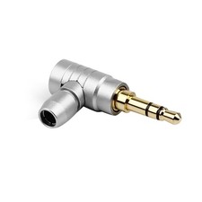 90  2 Poles Jack 3.5mm Connector Headphone Plug Socket L Type Audio Adapter C