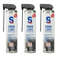 3X S100 Weisses Ketten Spray 400Ml Von Dr.Wack Motorrad Kettenspray Pflegemittel