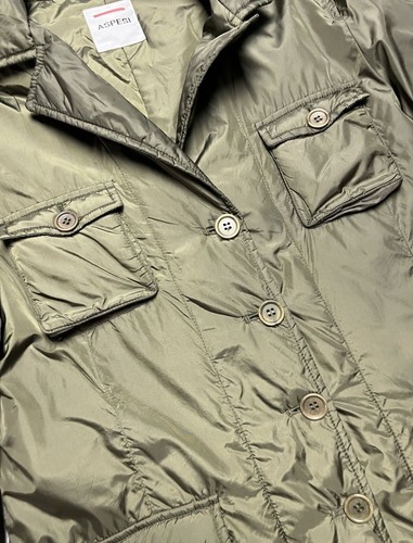 Aspesi Multipocket Nylon Insulated Womens Belted Coat Size XL - Picture 6 of 11