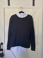 Polo Ralph Lauren Gray Pullover Sweater 100 Pima Cotton. Men's - Size M