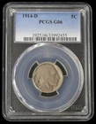 1914-D G-06 BUFFALO NICKEL -  SEMI KEY DATE - PCGS GRADED