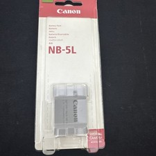 Canon NB-5L Battery Genuine OEM New Sealed Rechargeable Li-Ion