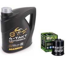 125 Sports City Cube Oil & Filter Mannol Semi Synthetic 10w40 4L Aprilia 2008 7.50 per litre