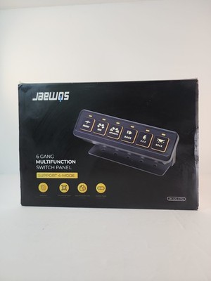 SOMAER 6 Gang Wireless Switch Panel 12/24V Waterproof 4 Modes Easy Install New
