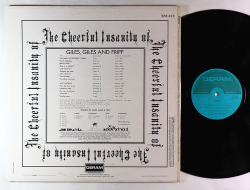 Giles, Giles & Fripp - The Cheerful Insanity Of LP - Deram UK OG Press VG++ - Imagen 2 de 2