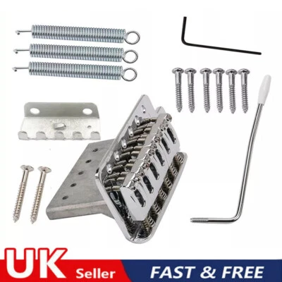 ACE STYLE Chrome Tremolo Bridge System Kit For Fender Stratocaster Strat Electric Guitar