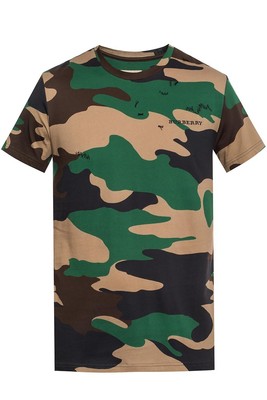 Burberry Camouflage Print Cotton T 