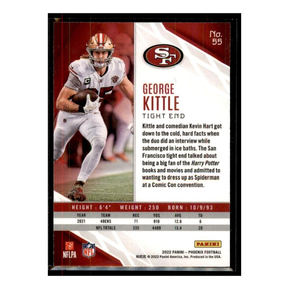 2022 Panini Limited Tribute Vets #LI-20 George Kittle - San Francisco 49ers MINT