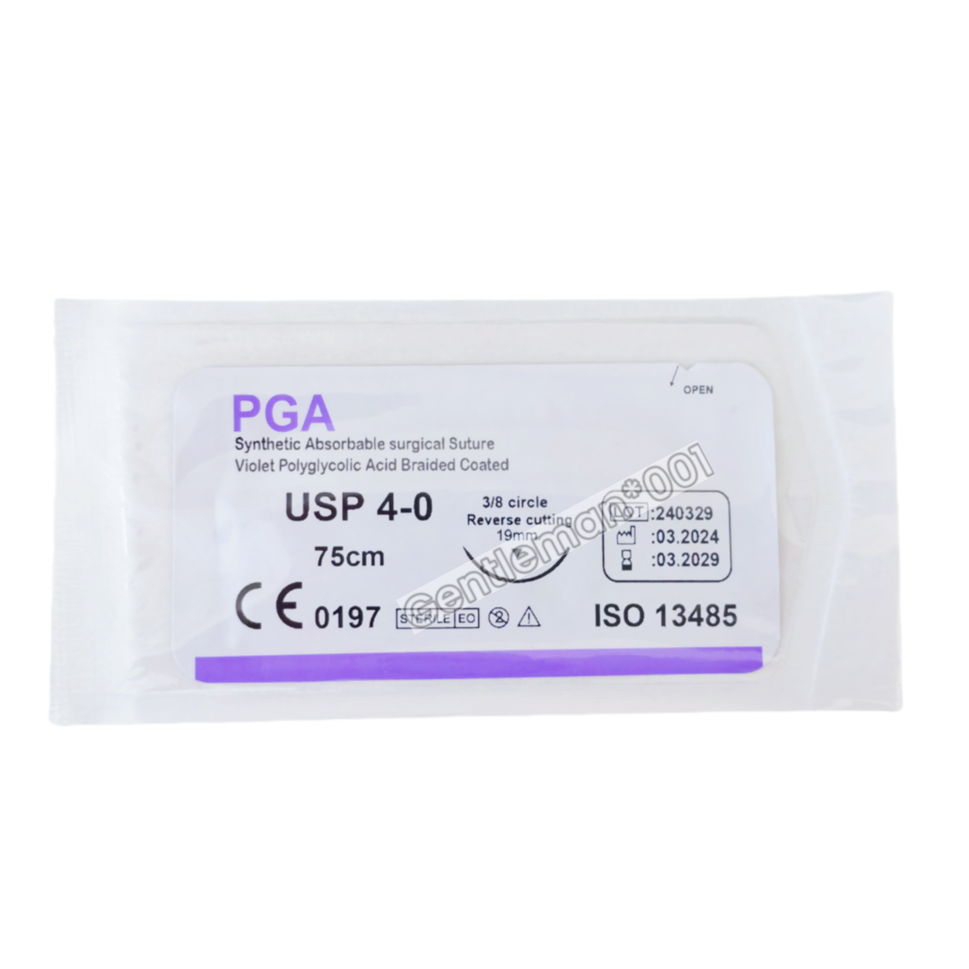 100Pcs Training Sutures Dental Nylon Monofilament 4/0 Reverse Cut Study Suture e
