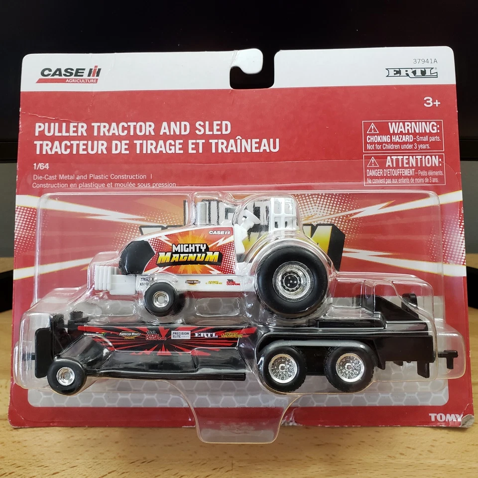 Ertl Case IH Puller Tractor and sled Mighty Magnum Diecast 1:64 - Image 2 of 4