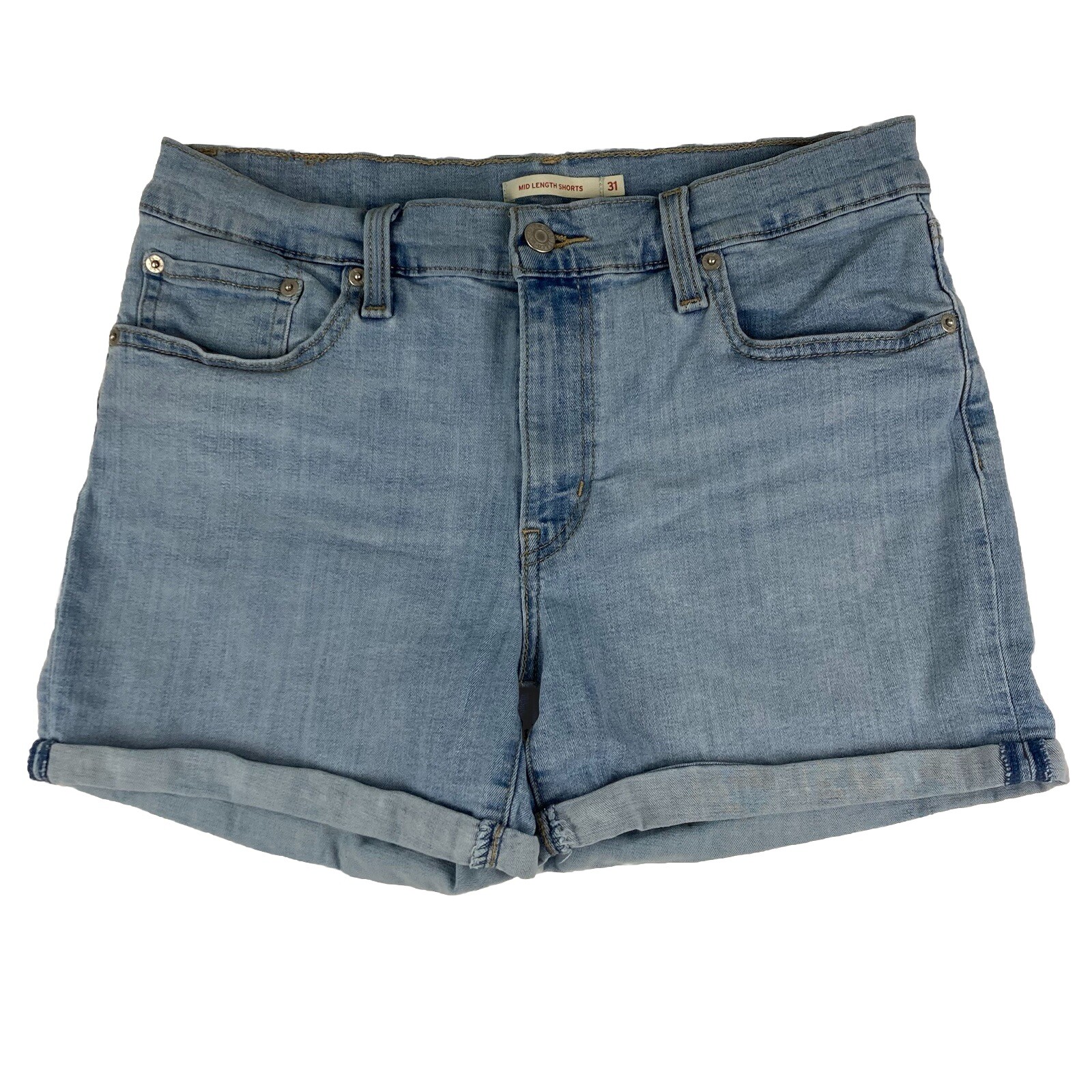 Levi's Mid Length Mid Rise Women's Jean Shorts Size 31