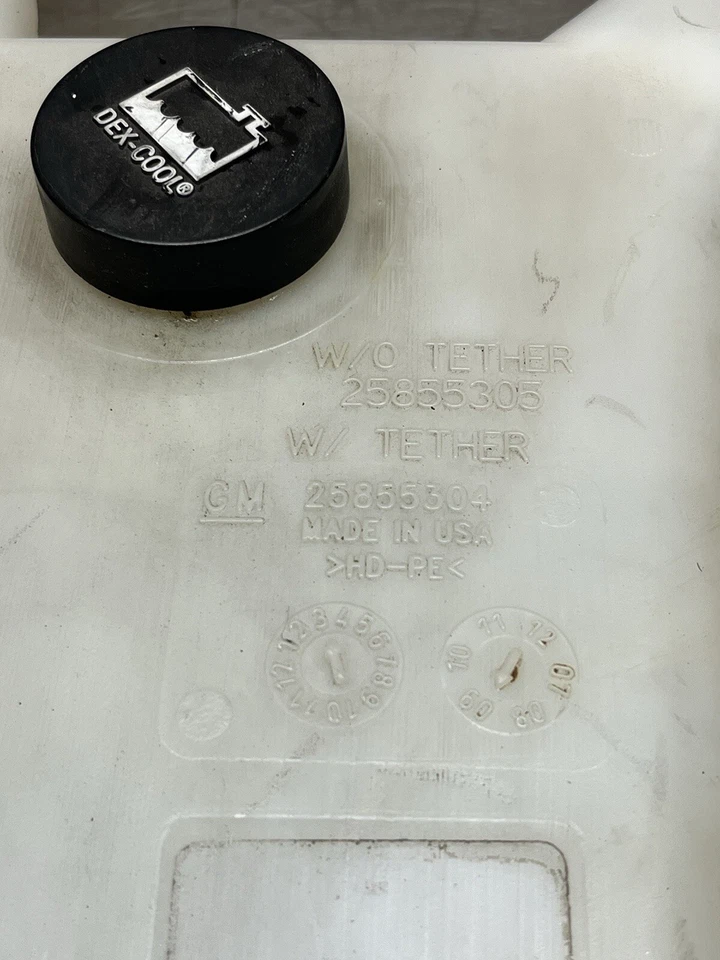 Chevy Express GMC Savana 2500 2003-2018 furgoneta depósito de refrigerante jarra de desbordamiento Foto 4 de 4