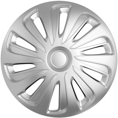 AutoStyle Copricerchi Universali 16 Pollici – Set Da 4 In ABS Argento – Modello California PP 9156SL - 4