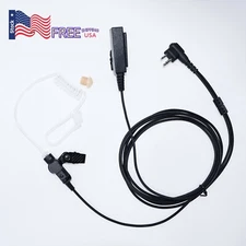 FBI Acoustic Tube Headset for Motorola PRO 1150 PRO 2150 PRO 3150 BPR 40 EP450