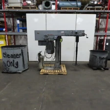 Schold Style Vertical Post Mounted Mixer Disperser W/ Hydraulic Lift & 2 Tubs