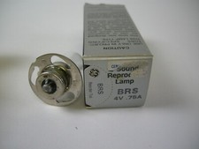 GE-BRS Sound Reproducer Lamp 4v-.75amp NOS