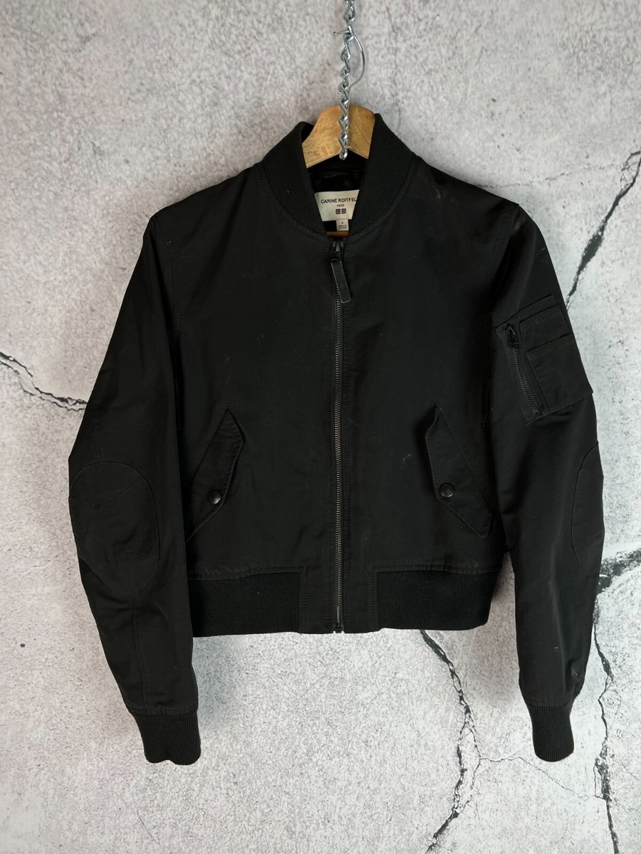 UNIQLO - ユニクロ× CARINE ROITFELD ジャケット Carine Roitfeld x Uniqlo bomber black jacket size S rare