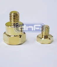 GM GMC Gold Plated Short Side Post Mount Battery Terminal Adapter Untended Bolt