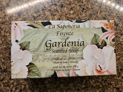 La Saponeria Firenze GARDENIA Scented Soap Italy 10.5 Oz NIB NEW