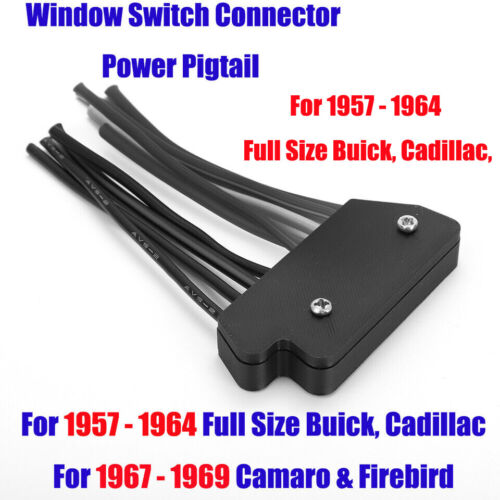 Power Window Switch Connector Pigtail For 55-64 GM Full Size 64-72 A-Bdy/Camaro - Zdjęcie 1 z 8