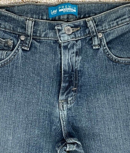 Lee Jeans Girls size 16 Straight Leg adjustable waist Denim Stretch (27x31) - Picture 9 of 23
