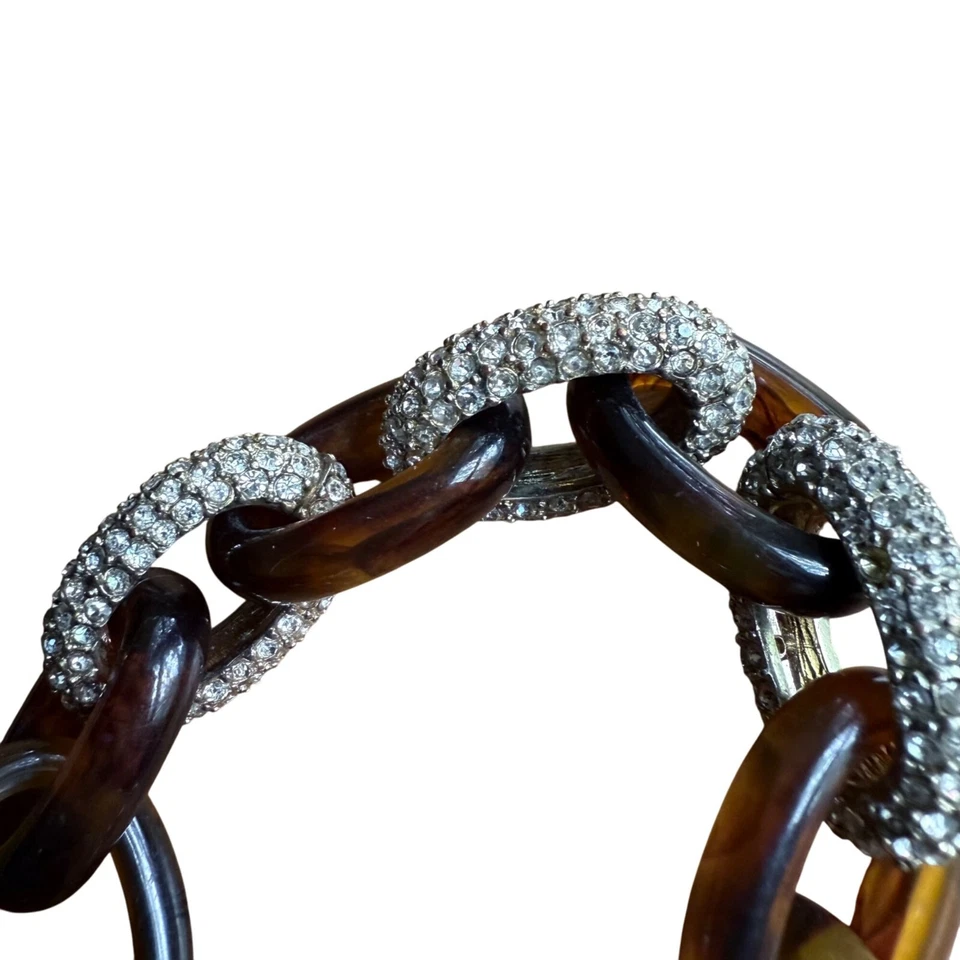 Pulsera de eslabones de cadena con aspecto de caparazón de tortuga y estrás Baublebar Foto 2 de 4