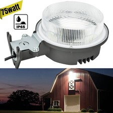 LED Barn Light Dusk to Dawn Photocell Outdoor Security Area Yard Lights 75Watt 
