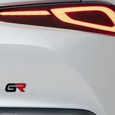 For GR Gazoo Racing Sport Fender / Trunk Nameplate Emblem 3D Decal Badge