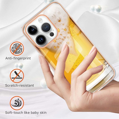 New Draft Beer Plating IMD Back Case ShockProof Silicone Cool For Various Phone - Picture 5 of 9