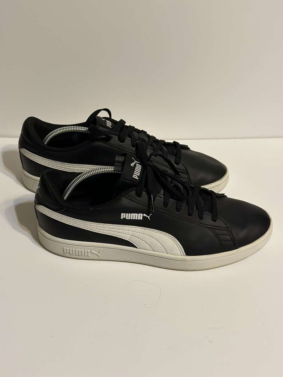 Puma Smash V2 Sneakers Black Sepatu Sneakers Puma Smash Vulc Black