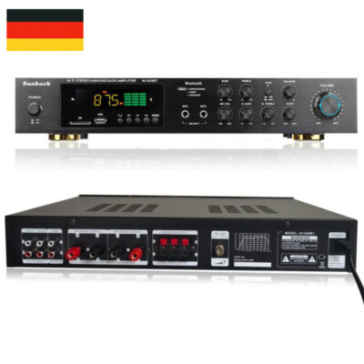 Digital 2000W bluetooth Verstärker Vollverstärker 5-Kanal HiFi Stereo Amplifier