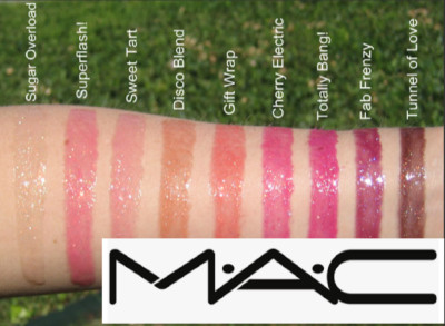 MAC Superglass Lip Gloss - UNBOXED  SEVEN DIFFERENT SHADES !!