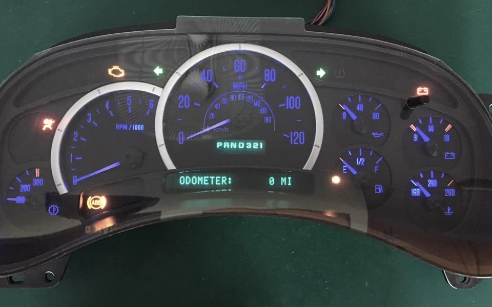 LED AZUL 03-04 Cadillac Escalade Yukon REMAN painel de instrumentos 0 milhas $50 atrás - Imagem 2 de 3