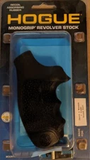 Hogue S&W J-Frame Round Butt Revolver Grip Rubber MonoGrip Black 60000