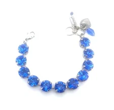 Bracelet By Mariana Woman Precious Sapphire Swarovski Crystals