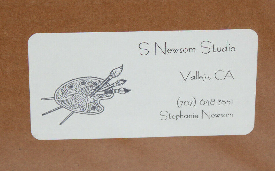 signed Stephanie Newson print Benicia Yacht Club CA 14"x11" matted