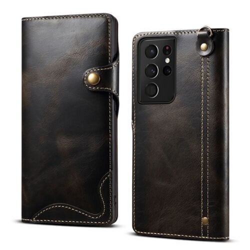 For Samsung S23 S20 S21 S22Plus S22 Ultra Genuine Leather Flip Wallet Case Cover - Picture 31 of 31