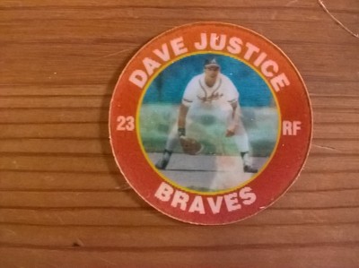 7-11 Slurpee Action Coin 1991: Dave Justice Baseball MLB